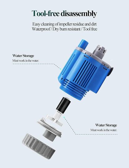 UPETTOOLS Aquarium Gravel Cleaner - Electric Automatic Removable Vacuum Water Changer Sand Algae Cleaner Filter Changer 110V/28W UPETTOOLS