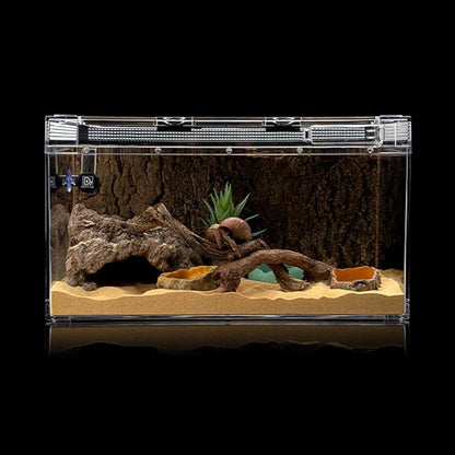 Reptile Simulation Rock Cave Hideouts Terrarium Habitat Décor Bearded Dragon Hideout for Turtles Lizards Snakes Crab (Medium) LUCOSIU