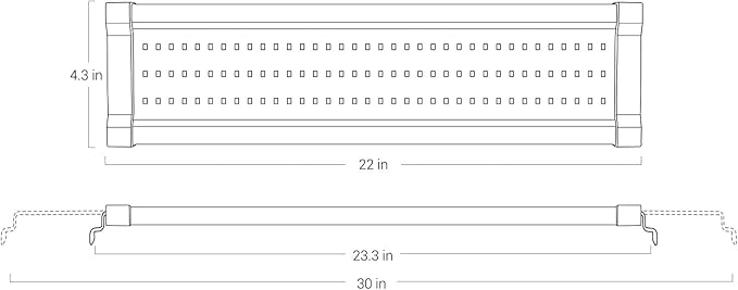 NICREW ClassicLED Gen 2 Aquarium Light, 18 Watts, Dimmable LED Fish Tank Light with 2-Channel Control, White and Blue LEDs, Size 24 to 30 Inch NICREW