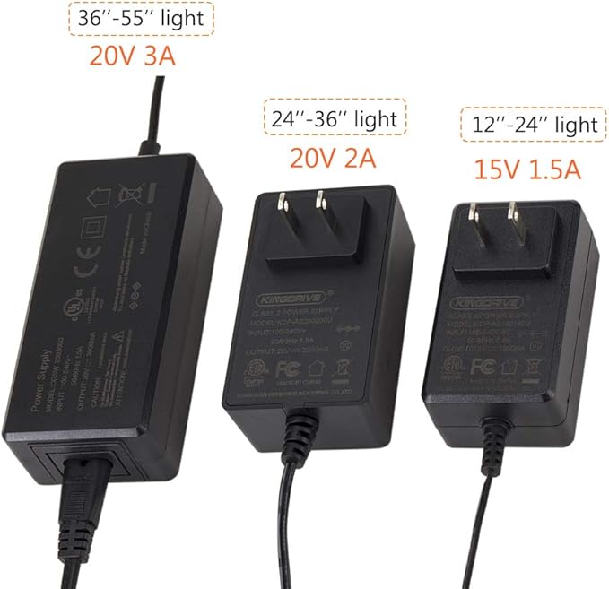 hygger 20V 3A Replacement Aquarium Light Power Supply DC Adapter for HG-957& HG-978 Light hygger