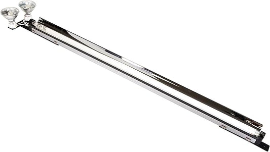Carolina Custom Cages Reptile 34" T5HO UVB 39W + Double GU10 Basking Light Fixture, Bundle with 10.0 UVB Tube and Two 75w Heat Lamps CarolinaCustomCages