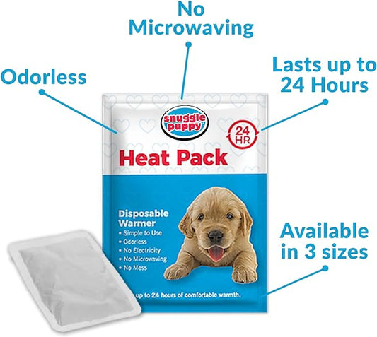 SmartPetLove Replacement Heat Packs for Snuggle Puppy. 12 Replacement Odourless, Long Lasting Disposable Hand Warmers Made with All Natural Ingredients. PAWPICO