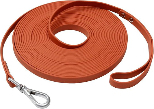 Long Leash Waterproof Training Longline Outdoor Dog Leash Great for Training, Beach, Yard, Play, Camping NIMBLE