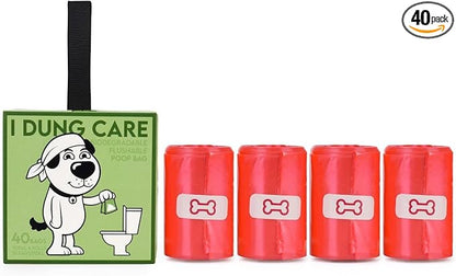 FLUSHABLE dog poop bag - 100% biodegradable - 100% water soluble dog waste bag - eco friendly - PAWPICO