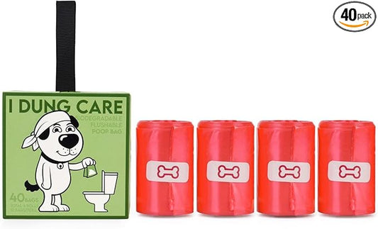 FLUSHABLE dog poop bag - 100% biodegradable - 100% water soluble dog waste bag - eco friendly - PAWPICO