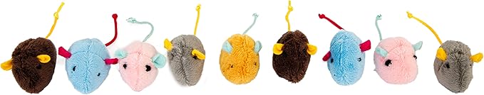 Hartz Cattraction with Silver Vine & Catnip Crinkle Mice, 10 Count - PAWPICO