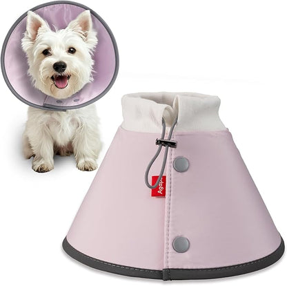 Agape Soft Dog Cone for Small Dogs & Cats, Comfy Dog Recovery Collar After Surgery, Adjustable E Collar Alternative to Stop Licking, Protective Elizabethan Collar for Pup&Kitty, Comfortable Dog Cones Agape