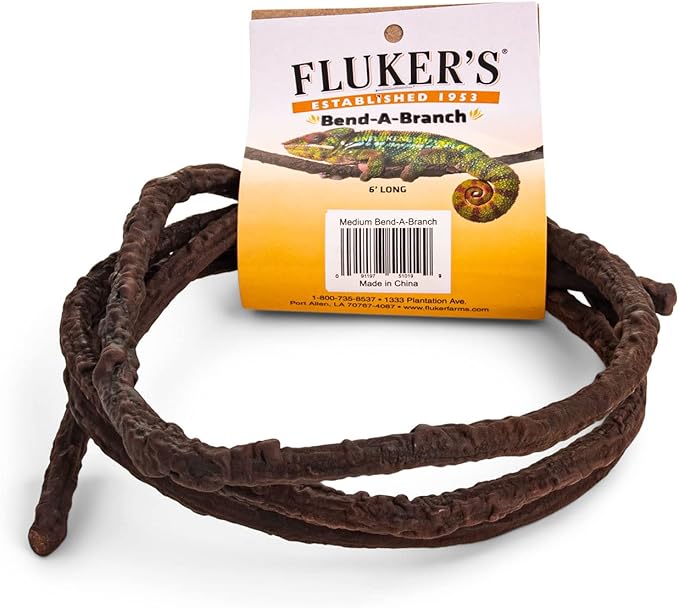 Fluker's Small Animal Bend-A-Branch Pet Habitat Decor, Medium, brown Flukers