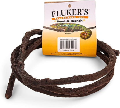 Fluker's Small Animal Bend-A-Branch Pet Habitat Decor, Medium, brown Flukers