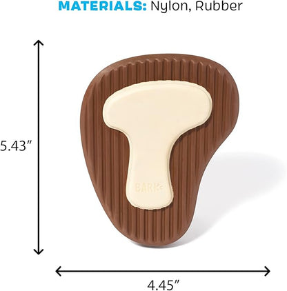 Barkbox Super Chewer Tough Dog Chew Toys for Aggressive Chewers, Dental Stimulating (T Bone - Large) - PAWPICO