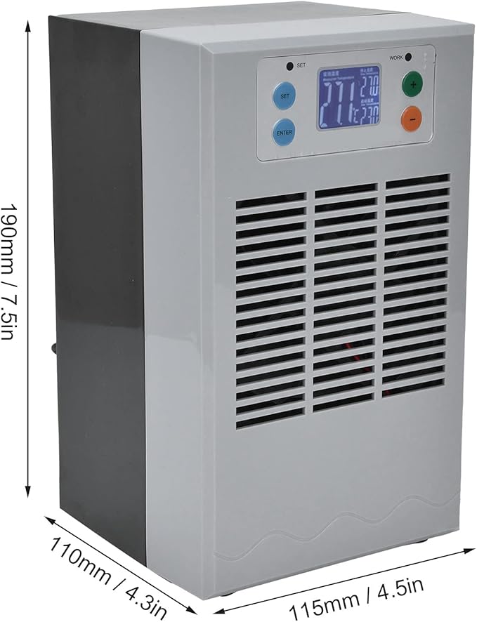 Electronic Aquarium Water Chiller Aquarium Digital Fish Cooling Heating Machine 35L 100W 100-240V Cold and Warm Water Machine for Home Plumbing Equipment(US Plug) ViaGasaFamido