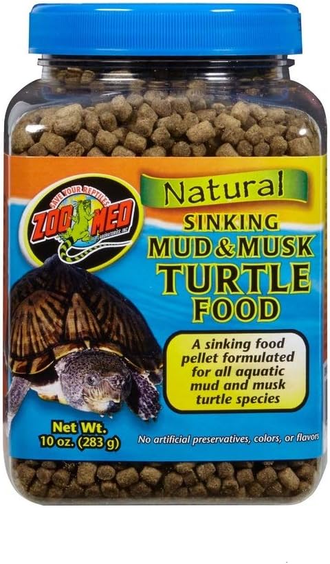 Zoo Med Laboratories Zoomed Mud & Musk Sinking Aquatic Turtle Food, 1 Count, One Size ZooMed