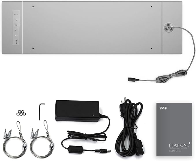 ONF Flat One+ 24-inch 24/7 Automated LED Aquarium Light, 6500-20500K Blue White LED, Mobile APP Remote Controlled, Dimmable Full Spectrum Sunrise/Sunset for Plant Growth, Pendant Style for Fish Tank ONF