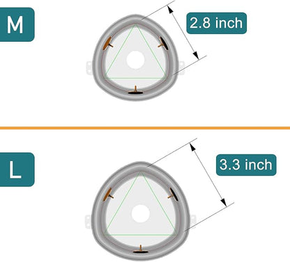 Lying Down Nebulizer Cup and Inhaler Mask for Large Dogs and Horses, Oxygen Mask for Pets and Wildlife (Not Contain Nebulizer Device) (L) WhaleSing