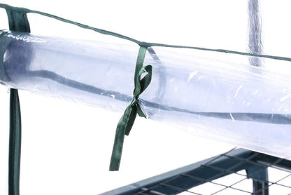 4-Tier Greenhouse Replacement Cover Clear PVC Greenhouse Replacement Cover with Roll-Up Zipper Door - 27" L x 19" W x 61" H (Cover Only) UWIOFF