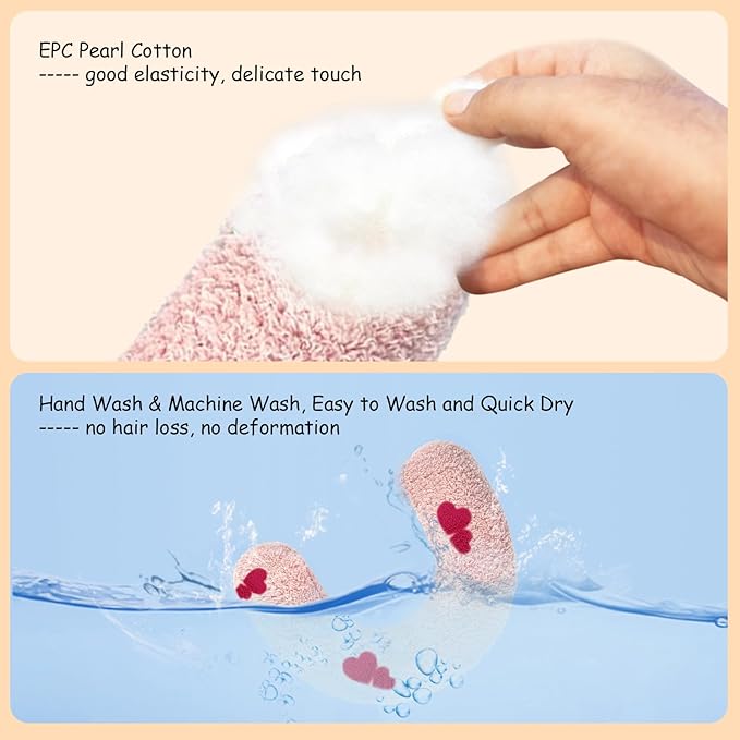 ucho Pillow for Cats, Ultra Soft Fluffy Pet Calming Toy Half Donut Cuddler, U-Shaped Pillow for Pet Cervical Protection Sleeping Improve (Pink Heart) ucho