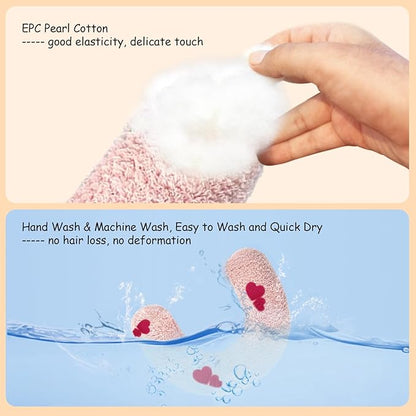 ucho Pillow for Cats, Ultra Soft Fluffy Pet Calming Toy Half Donut Cuddler, U-Shaped Pillow for Pet Cervical Protection Sleeping Improve (Pink Heart) ucho