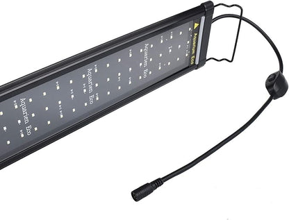 KZKR Aquarium Hood Lighting Fish Tank Light 36 inch - 46 inch for Freshwater and Saltwater Blue and White Light 90cm - 115cm KZKR