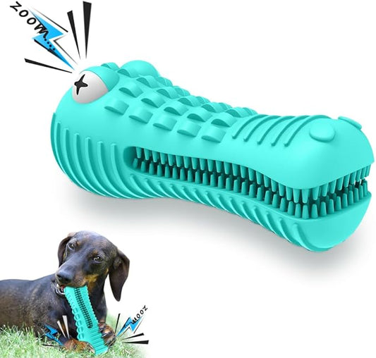Dog Toys for Aggressive Chewers Large Medium Breed Indestructible Dog Chew Toys Dog Toothbrush Squeaky Interactive Tough Extremely Durable Dog Toys to Keep Them Busy - PAWPICO