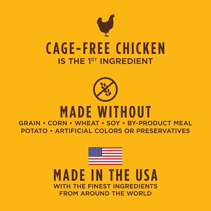 Instinct Dog Food, Grain Free Dog Food Dry, High Protein, Raw Coated Dog Food, Dog Kibble, Original Real Chicken, 4 lb. Bag - PAWPICO