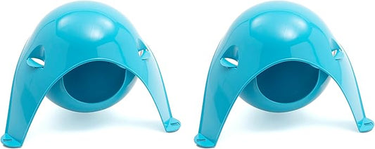Lixit Igloos and Hideaways for Guinea Pigs, Rats, Mice, Hamsters, Gerbils and Other Small Animals (Blue Pack of 2, Large Space Pod) Lixit