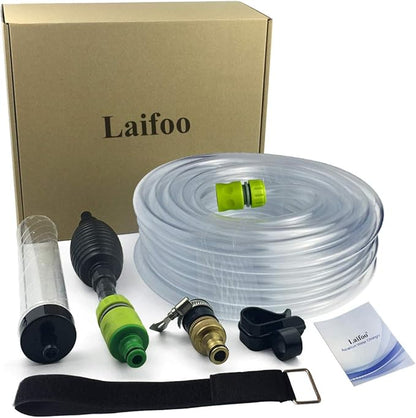 50ft Aquarium Water Changer Gravel & Sand Cleaner Fish Tank Siphon Cleaning Tools Laifoo