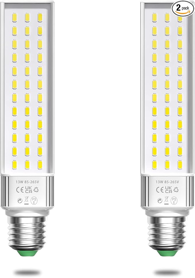 Aluxcia E26 Aquarium Light Bulbs Daylight 5500K,2-Pack(Remove/Bypass The Ballast) BBDDKEG