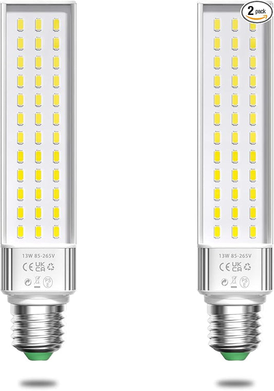 Aluxcia E26 Aquarium Light Bulbs Daylight 5500K,2-Pack(Remove/Bypass The Ballast) BBDDKEG