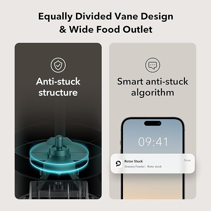 PETLIBRO Automatic Cat Feeder, 5G WiFi Automatic Dog Feeder with Freshness Preservation, 5L Timed Cat Feeder with Low Food Sensor, Up to 10 Meals Per Day, Granary Pet Feeder for Cats, Black - PAWPICO