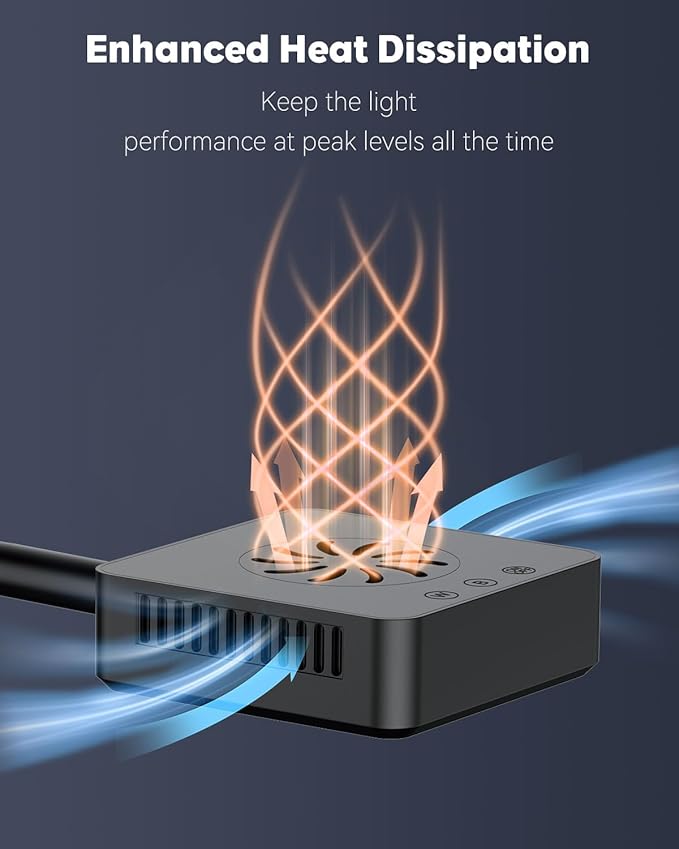 Pawfly 15 W Saltwater Aquarium Light Clip On LED Reef Light for Corals Dimmable LED Aquarium Light with Touch Control Marine Fish Tank Light with Adjustable Brightness Brilliant Blue White Red Lights Pawfly