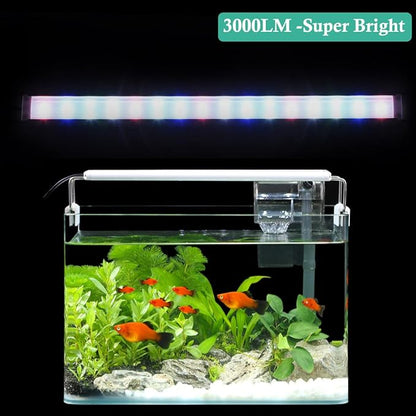 HITOP Full Spectrum LED Aquarium Light – 24-32" Classic Fish Tank Light with Timer, Aquarium Plant Light with Stable Extendable Brackets (24-32in) HITOP-FocusonAquarium