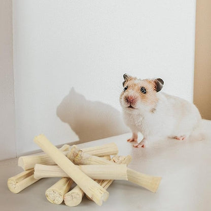 800g/1.76lb Sweet Bamboo Sticks for Rabbits Bunny Chew Toys Molar Treats Snack for Small Animals Hamsters Chinchillas Guinea Pigs Heylcm