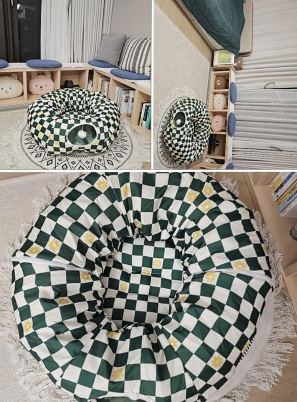 Premium Design Patent, Suitable for Multiple Cats to use at Once, Including cat Toys, cat Tunnel, cat mat, cat Tunnel Bed – Suitable for Small, Medium, and Large Cats. Cat Playground._Flower - PAWPICO