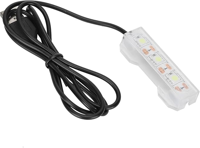 Mini Led Aquarium Light, Small Aquarium Water Plant Light Desktop Fish Mini Decoration LED Lamp Pssopp