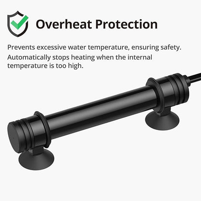 NICREW Aquarium Heater 200W, Temperature Adjustable Fish Tank Heater with Controller for 30-50 Gallon, Overheat Protection NICREW