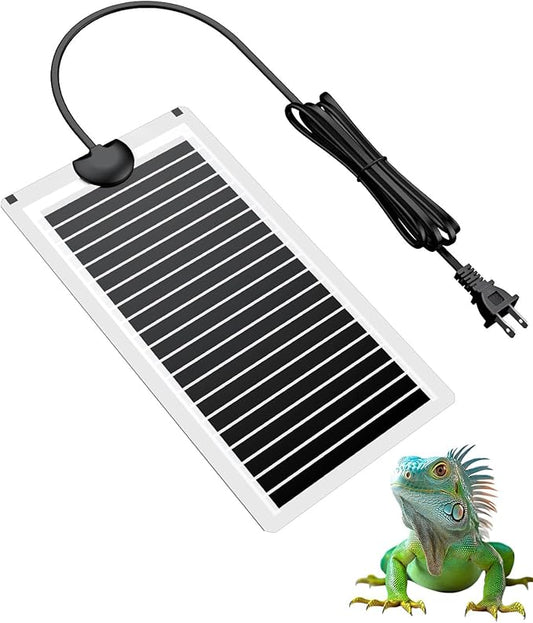 Pawfly 14 W Reptile Heat Pad 11 x 5.9 Inch Reptile Heating Pad Under Tank Terrarium Safe Fast Heating Mat Heat Mat for Turtles Frogs Snakes Lizards Geckos Hermit Crabs Spiders & Other Reptiles Pawfly
