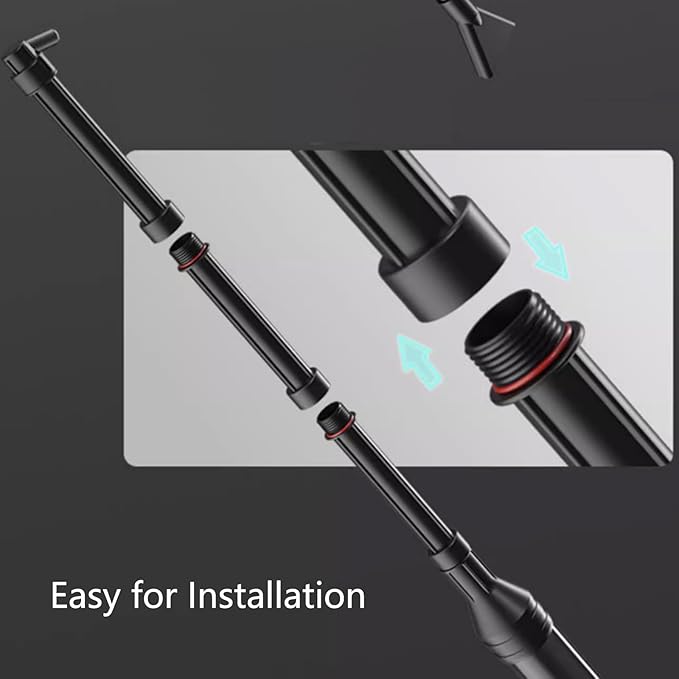 Carefree Fish Small Aquarium Gravel Cleaner Fish Tank 80Gph Water Changer Gravel Vacuum Adjustable Length ABS Bewatermyfriend