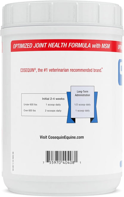Nutramax Cosequin Optimized with MSM Joint Health Supplement for Horses - Powder with Glucosamine and Chondroitin, 1400 Grams NutramaxLaboratories