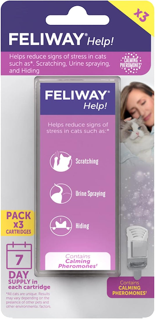 FELIWAY® Help! Cat Calming Pheromone Refills (7 days), 3-Pack Feliway%C2%AE