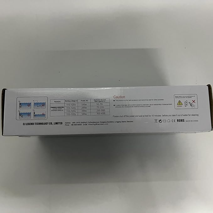 HiTauing Aquarium Heater, 500W Fish Tank Heater with LED Digital Display & 5 Safety Protection, Submersible Aquarium Heater with 2 Suction Cup and 8.2Ft Cord for 75-120 Gallon Fish Tank. HiTauing