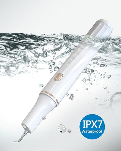 Hansaplast Plaque Remover for Teeth, Dog Teeth Cleaning, Dental Tools to Remove Tartar and Stains, Safe for Dogs & Cats, with Led Light & 5 Adjustable Modes(White) Hansaplast