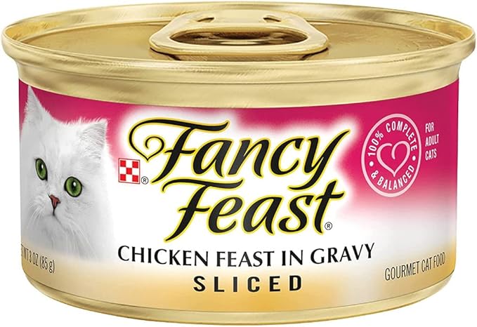 Sliced Chicken Feast in Gravy Canned Wet Cat Food - (12 Pack) 3oz cans - PAWPICO