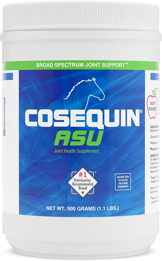 Nutramax Cosequin ASU Joint Health Supplement for Horses - Powder with Glucosamine, Chondroitin, ASU, and MSM, 500 Grams NutramaxLaboratories