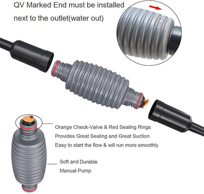 boxtech Fish Tank Water Change, Vacuum Siphon Water Changer Pump Sand Cleaner for Aquarium Water Filter Boxtech
