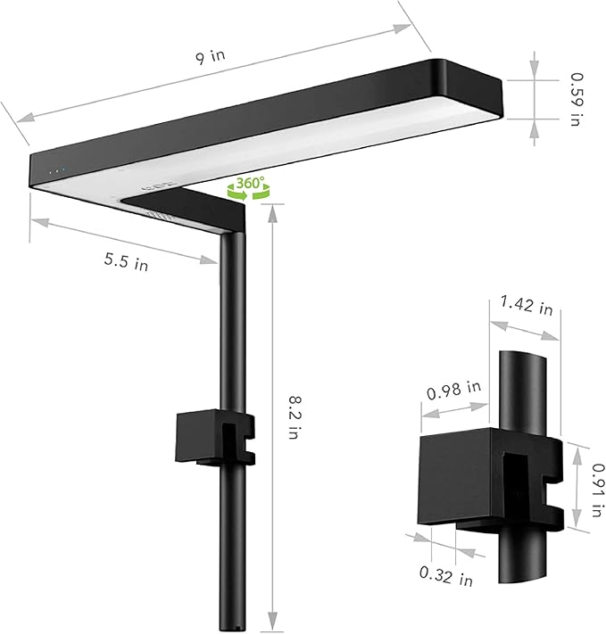 ONF Flat Nano+ 20-inch APP Remote Control Freshwater LED Aquarium Light, Timer Dimmable Day & Night Cycle, 2-9 Gallon Rimless Fish Tank, Terrarium Light for Potted Plant and Succulent IP54 Waterproof ONF