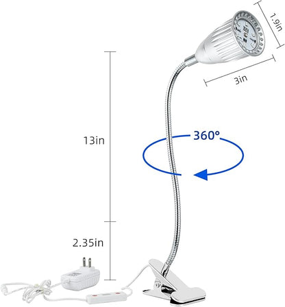 UVA UVB Reptile Light Lamp, R6208 UV LED Replacement for 26 Watts UVB5.0 CFL Bulb REPTILAMP
