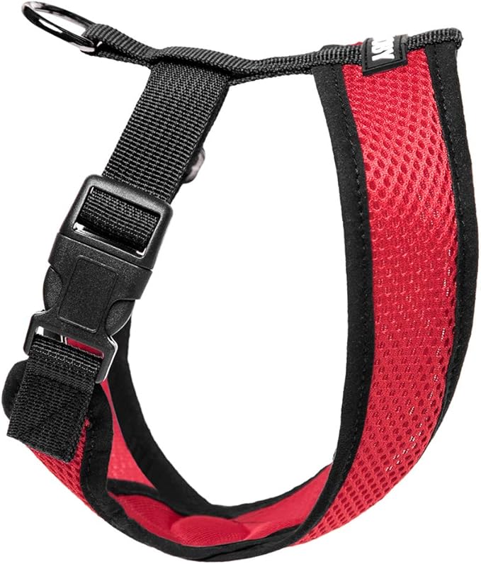 Gooby Comfort X Head in Harness - Red, Large - No Pull Small Dog Harness, Patented Choke-Free X Frame - Perfect on The Go Dog Harness for Medium Dogs No Pull or Small Dogs for Indoor and Outdoor Use Gooby