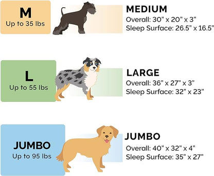 Furhaven Orthopedic Dog Bed for Large Dogs w/ Removable Bolsters & Washable Cover, For Dogs Up to 95 lbs - Pinsonic Quilted Paw L Shaped Chaise - Iceberg Green, Jumbo/XL - PAWPICO