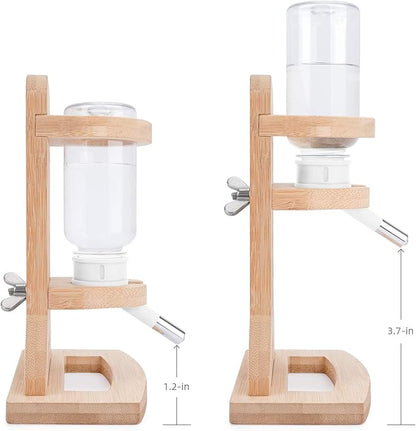 Niteangel Water Bottle with Stand for Syrian Dwarf Hamsters Gerbils Mice Rats Degus Small pet Rodents(White) Niteangel