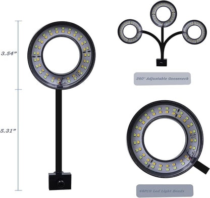 Upgraded Aquarium Light with Timer Clip On Fish Tank LED Light Small USB Light Dimmer Multi-Color White+Warm Yellow+Yellow 1 to 5 Gal (Adapter NOT Included) PUEUTU